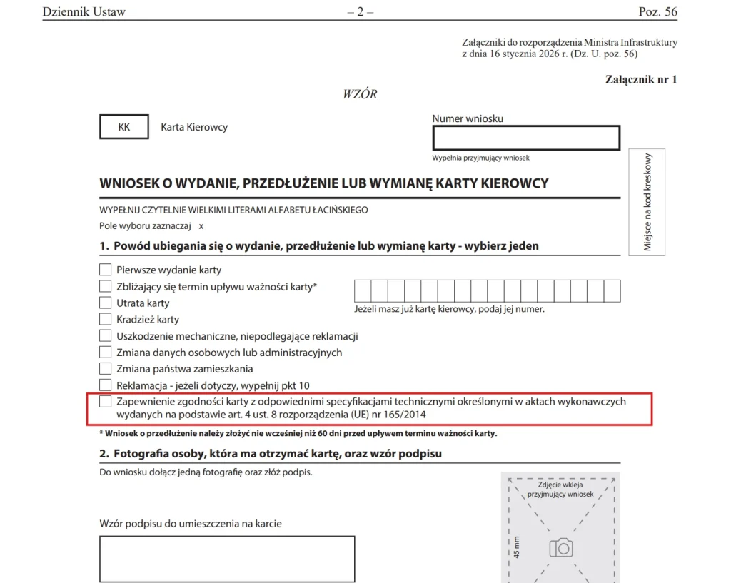 Wymiana karty kierowcy na nowszą – tylko po odesłaniu aktualnej