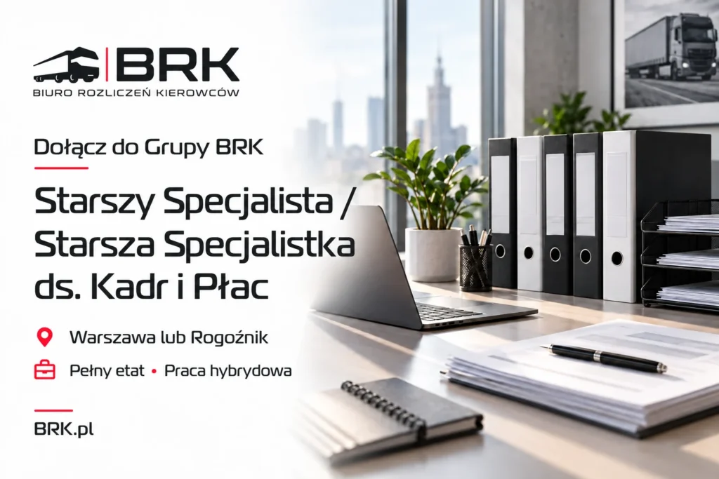 Szukamy osoby na stanowisko Starszy Specjalista / Starsza Specjalistka ds. Kadr i Płac